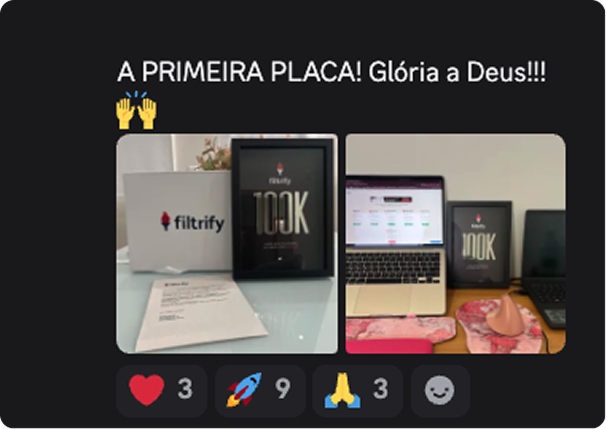 Resultado Danny - primeira placa 100K