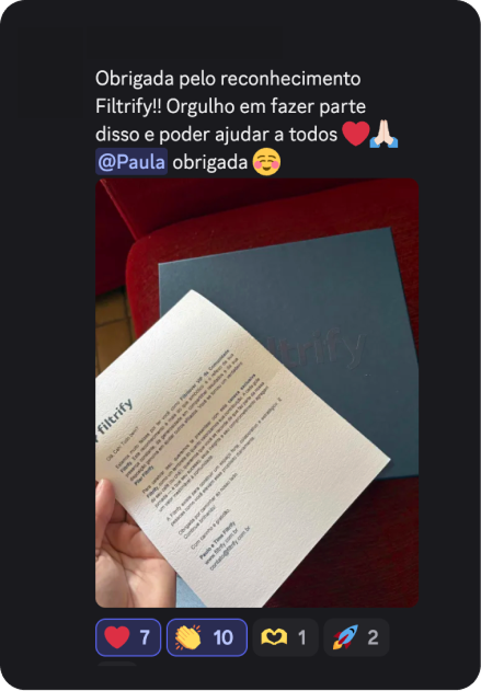 Resultado Ana - reconhecimento Filtrify